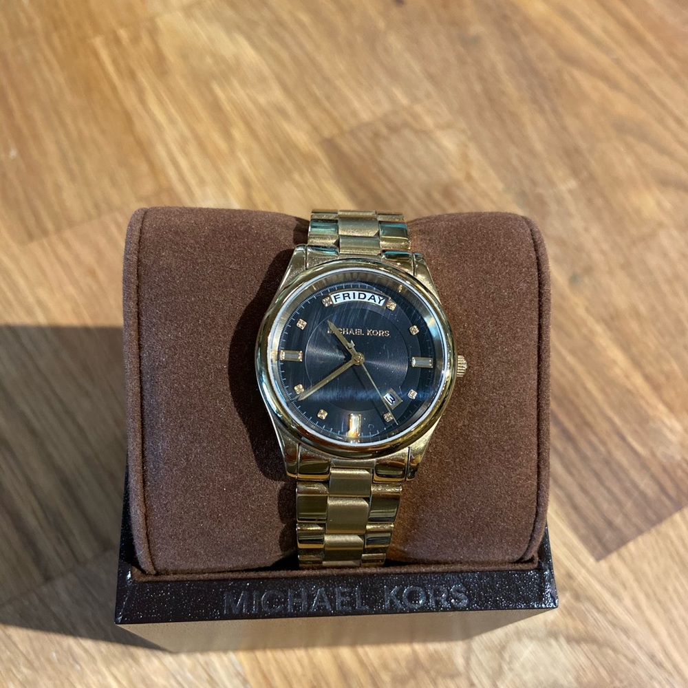 Michael Kors brassy gold watch